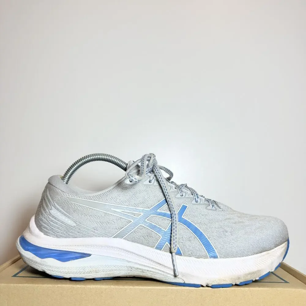 ASICS GT-2000 8 Women's Size 9.5 Wide Grey Blue Stability Running Shoes Sneakers